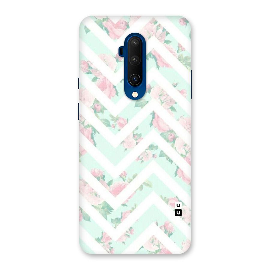 Pastel Floral Zig Zag Back Case for OnePlus 7T Pro