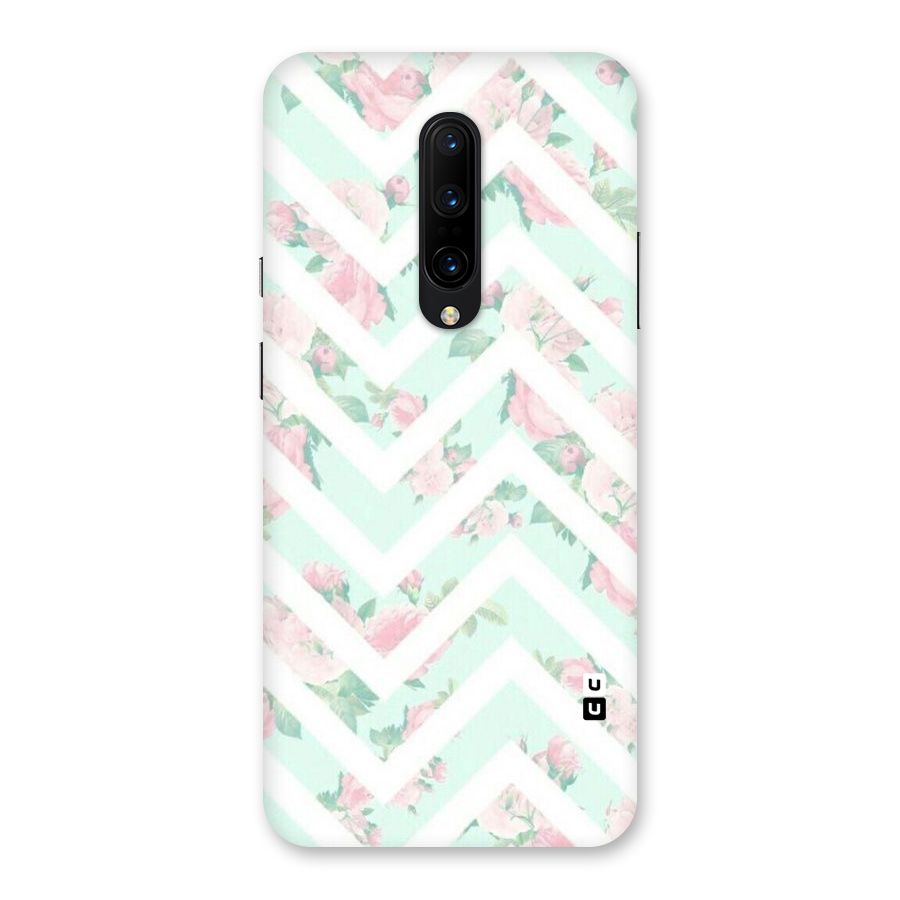 Pastel Floral Zig Zag Back Case for OnePlus 7 Pro