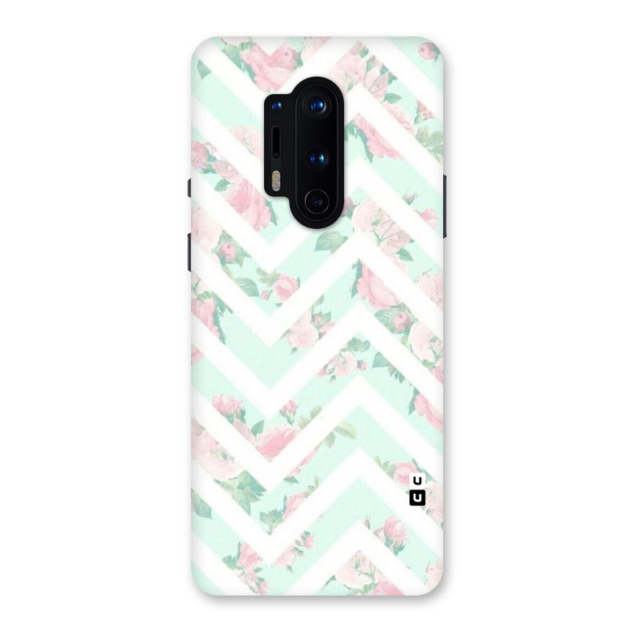 Pastel Floral Zig Zag Back Case for OnePlus 8 Pro