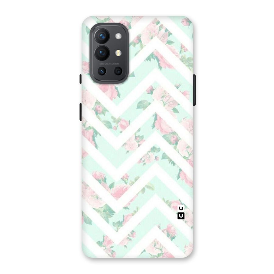 Pastel Floral Zig Zag Back Case for OnePlus 9R