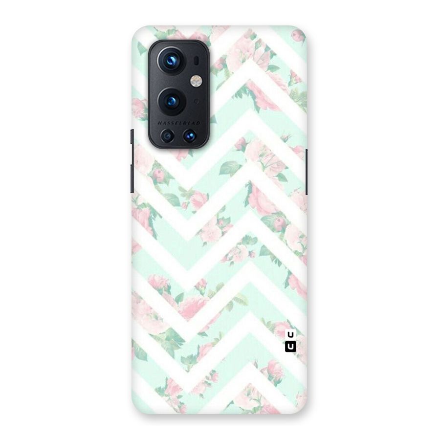 Pastel Floral Zig Zag Back Case for OnePlus 9 Pro