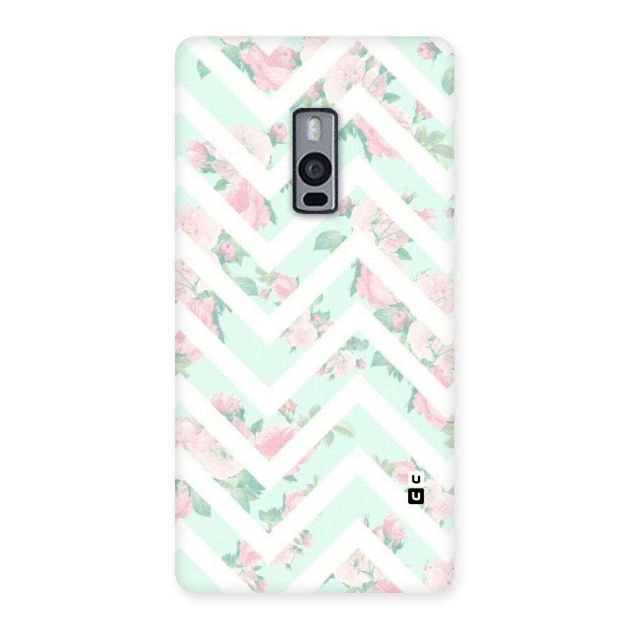 Pastel Floral Zig Zag Back Case for OnePlus Two
