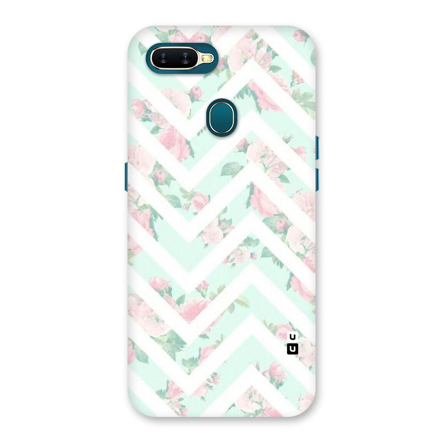 Pastel Floral Zig Zag Back Case for Oppo A11k