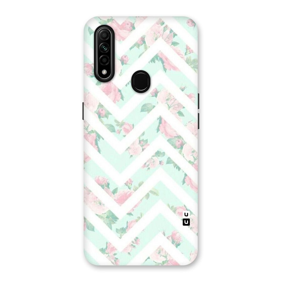 Pastel Floral Zig Zag Back Case for Oppo A31