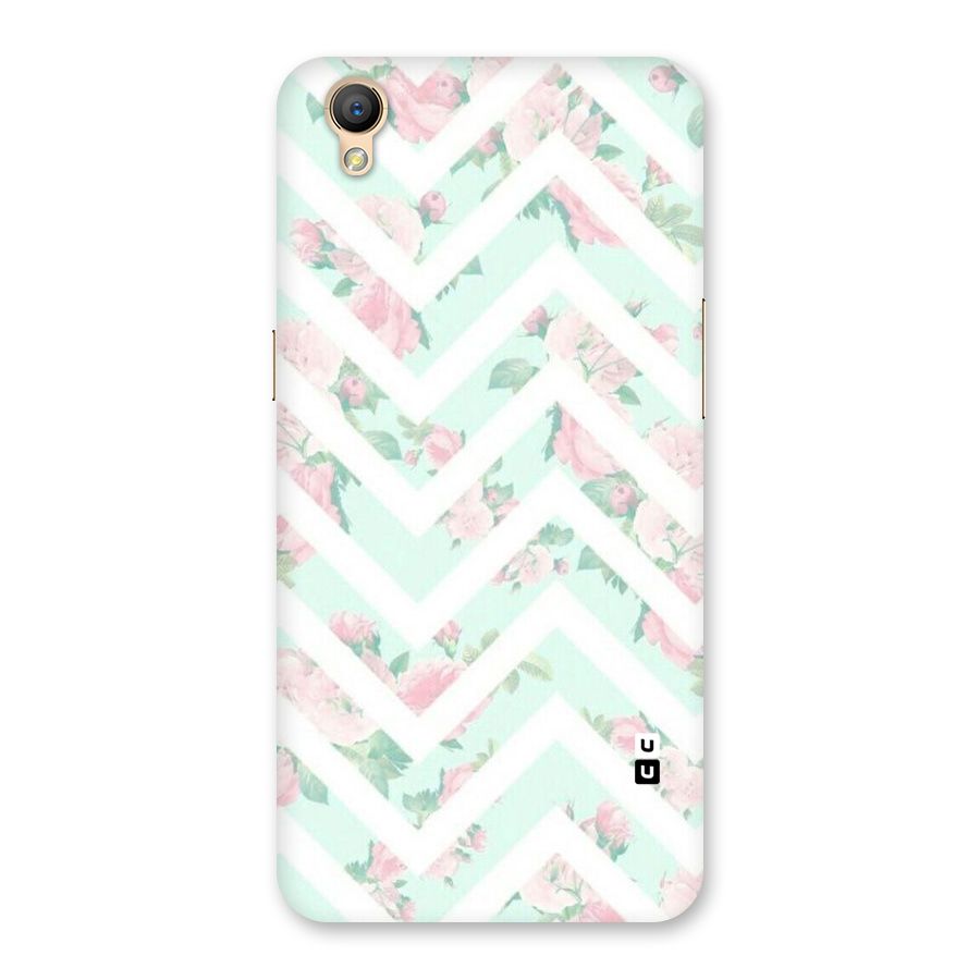 Pastel Floral Zig Zag Back Case for Oppo A37