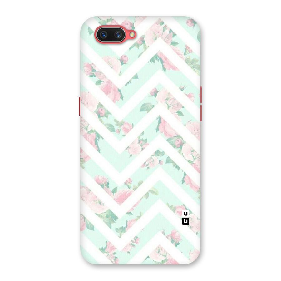 Pastel Floral Zig Zag Back Case for Oppo A3s