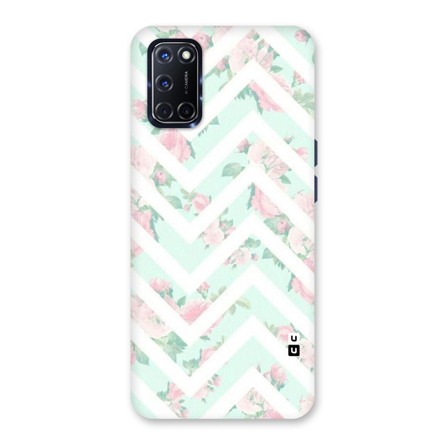 Pastel Floral Zig Zag Back Case for Oppo A52