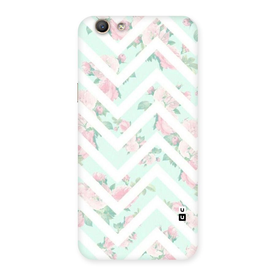 Pastel Floral Zig Zag Back Case for Oppo A59