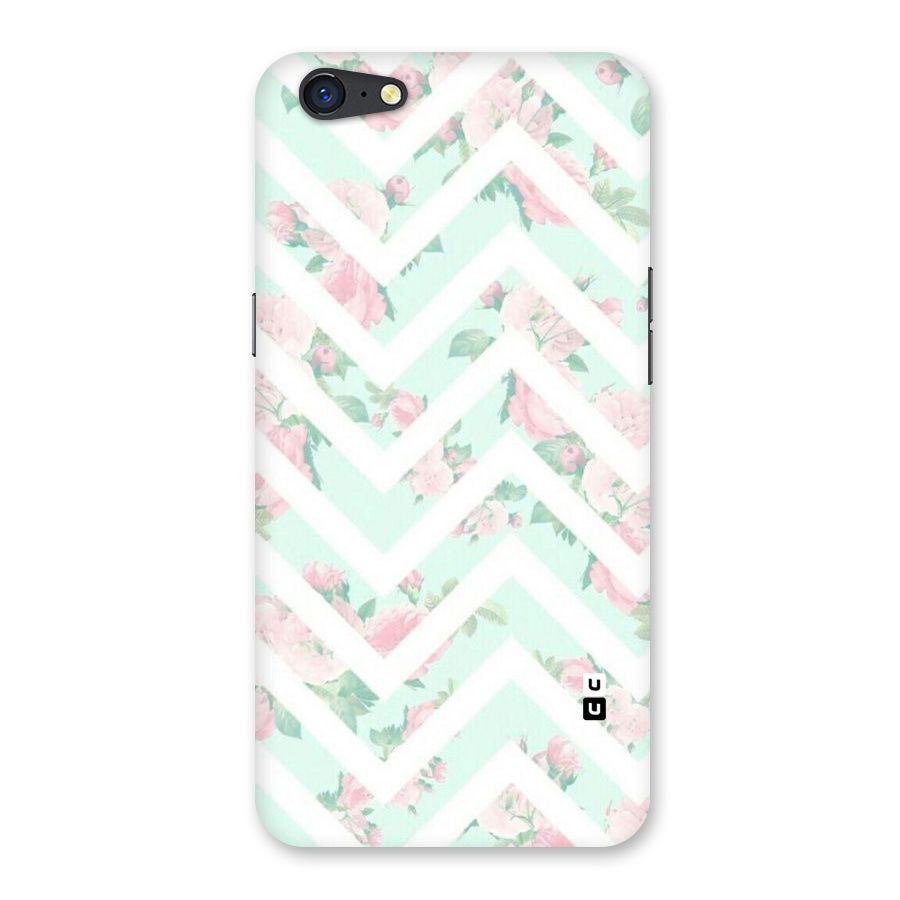 Pastel Floral Zig Zag Back Case for Oppo A71