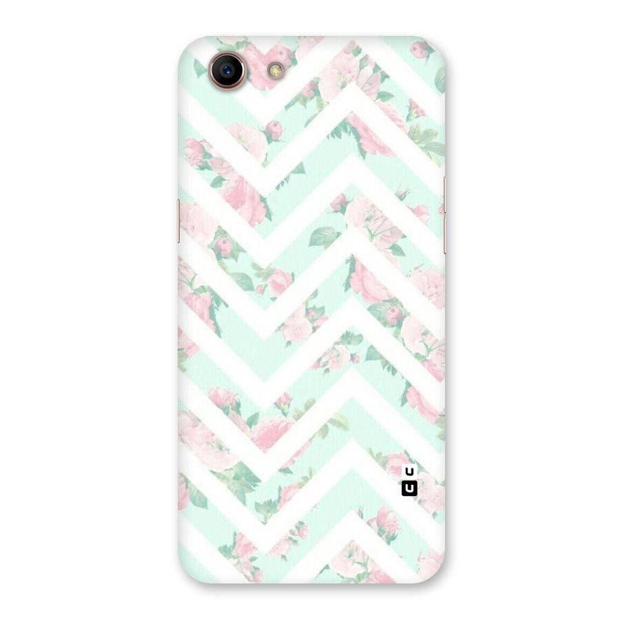 Pastel Floral Zig Zag Back Case for Oppo A83 (2018)