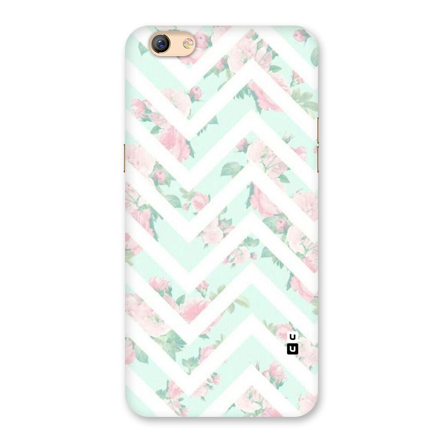 Pastel Floral Zig Zag Back Case for Oppo F3 Plus