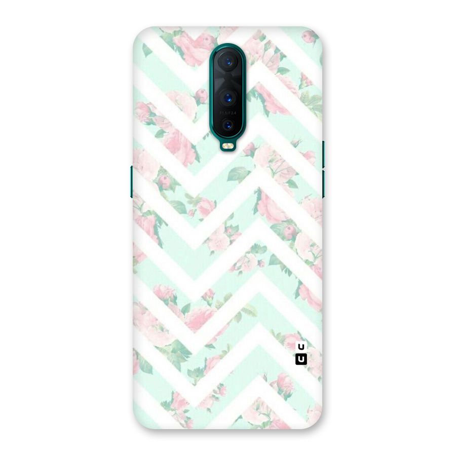 Pastel Floral Zig Zag Back Case for Oppo R17 Pro