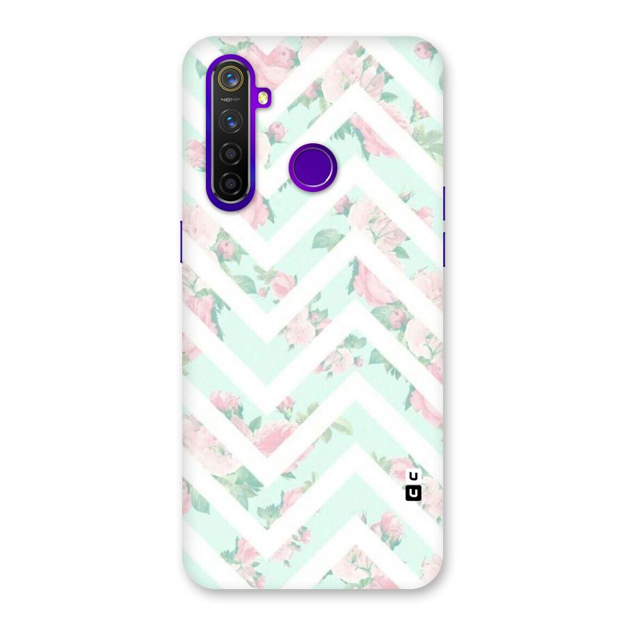 Pastel Floral Zig Zag Back Case for Realme 5 Pro