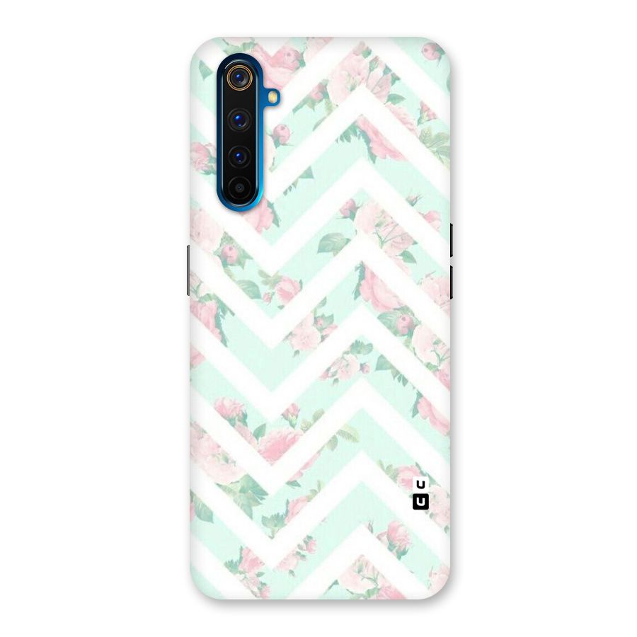 Pastel Floral Zig Zag Back Case for Realme 6 Pro