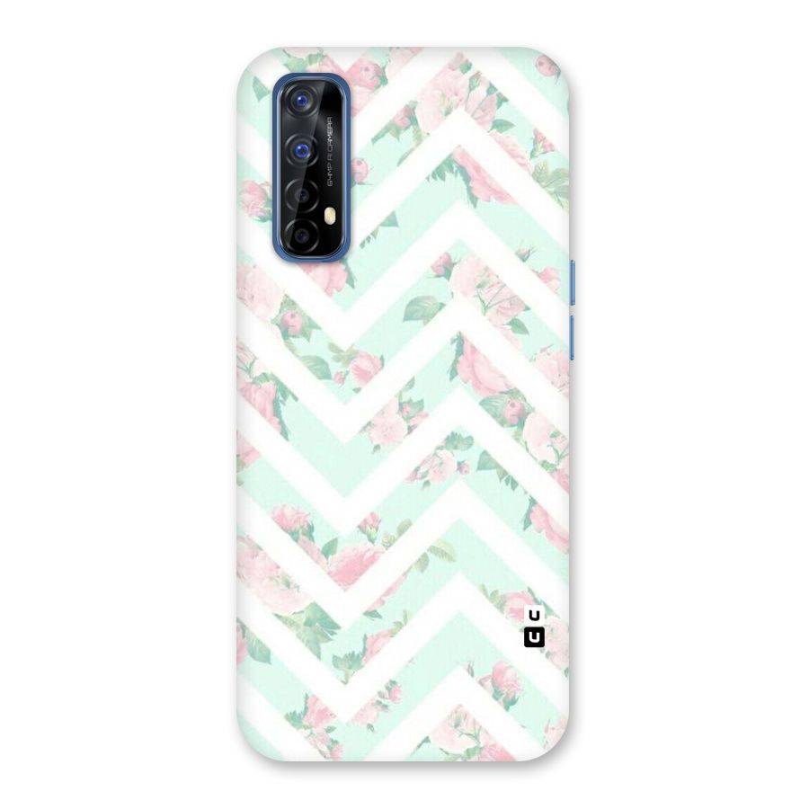 Pastel Floral Zig Zag Back Case for Realme 7