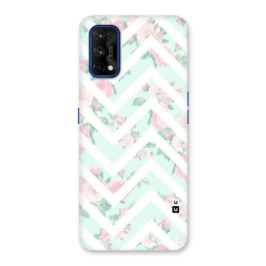 Pastel Floral Zig Zag Back Case for Realme 7 Pro