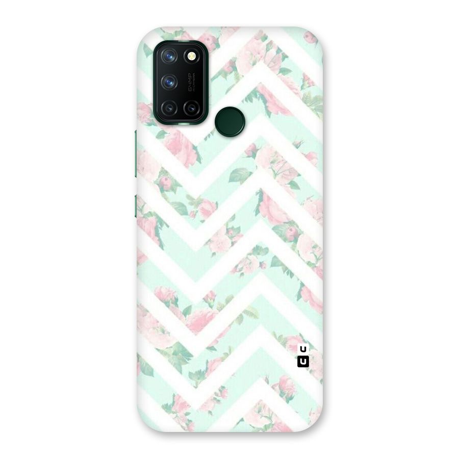 Pastel Floral Zig Zag Back Case for Realme 7i