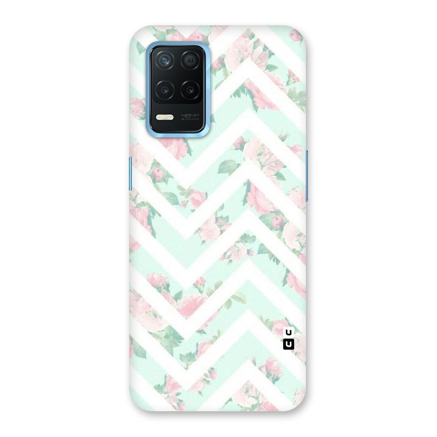 Pastel Floral Zig Zag Back Case for Realme 8 5G