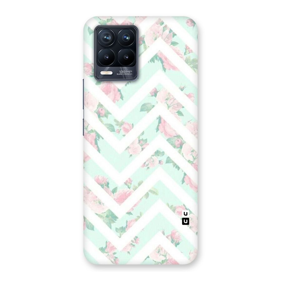Pastel Floral Zig Zag Back Case for Realme 8 Pro