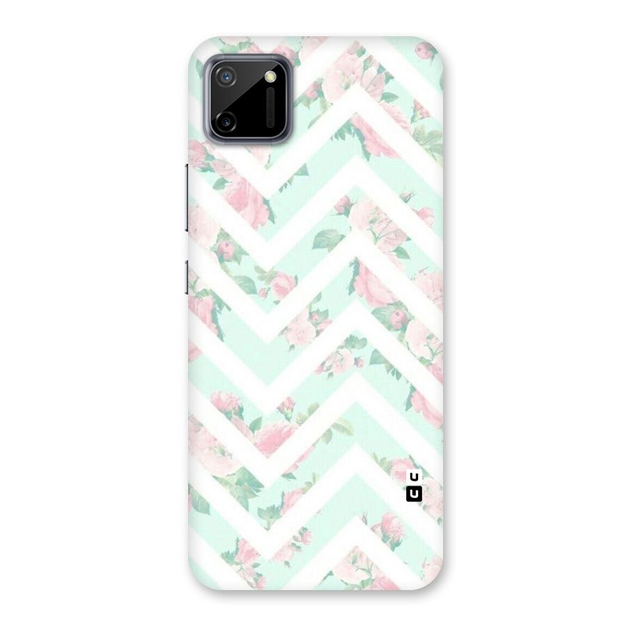 Pastel Floral Zig Zag Back Case for Realme C11