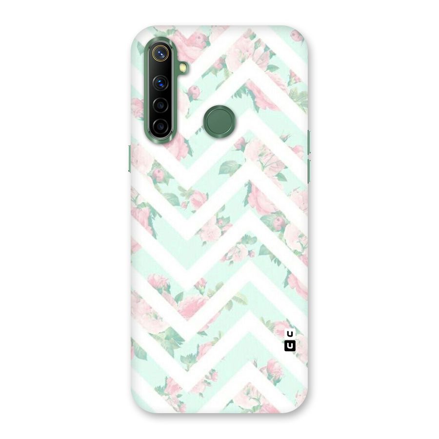Pastel Floral Zig Zag Back Case for Realme Narzo 10