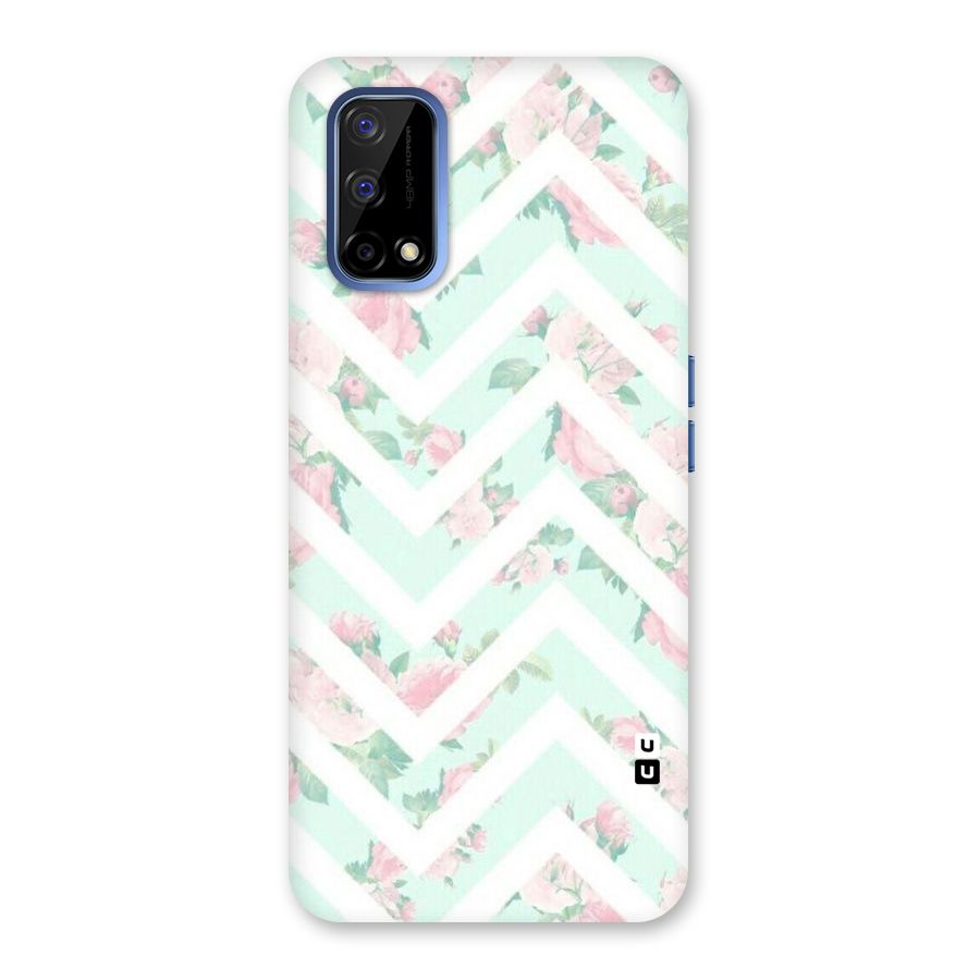 Pastel Floral Zig Zag Back Case for Realme Narzo 30 Pro