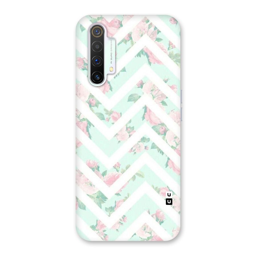 Pastel Floral Zig Zag Back Case for Realme X3
