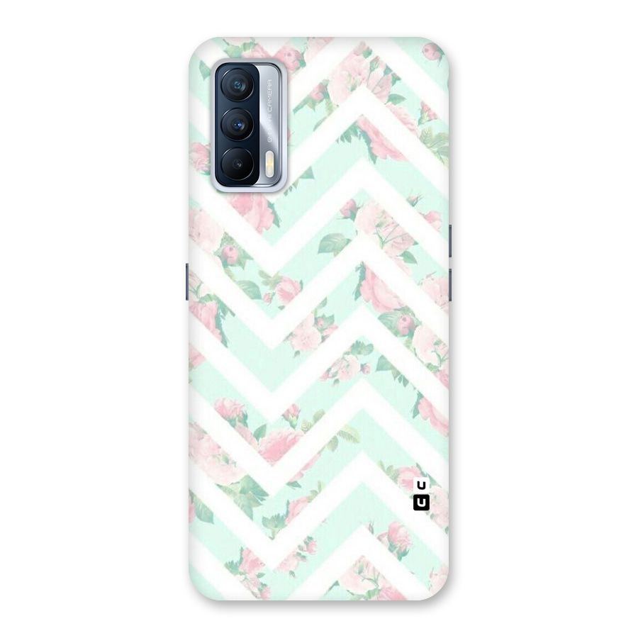 Pastel Floral Zig Zag Back Case for Realme X7