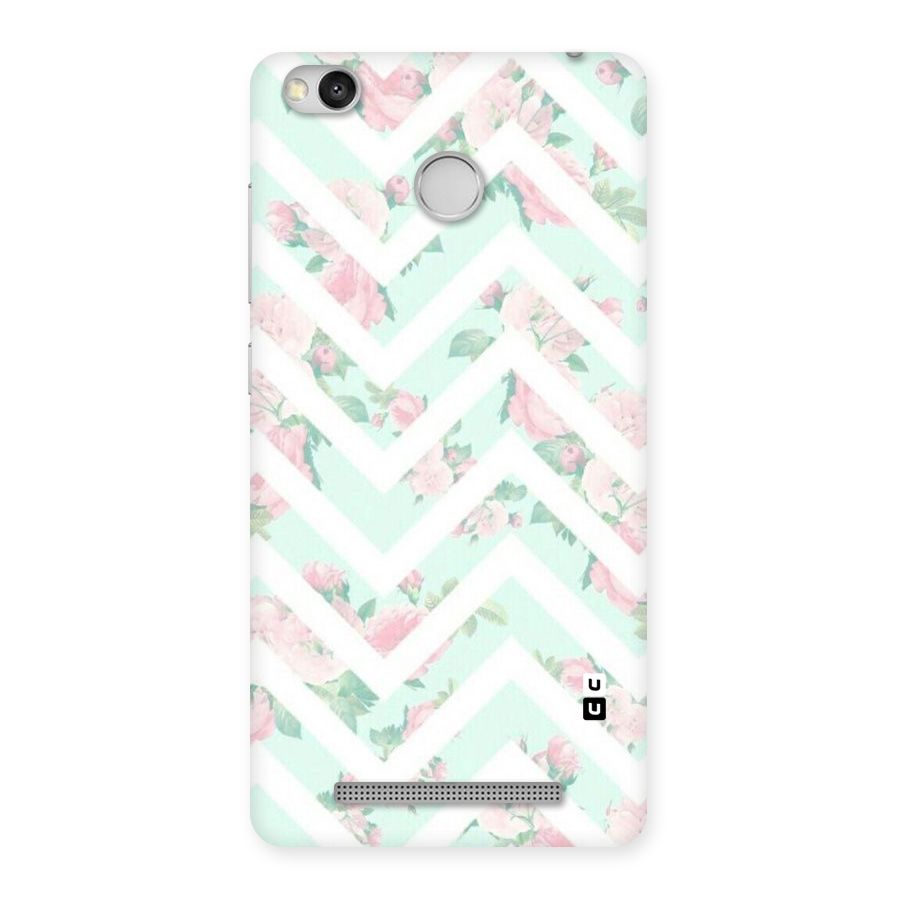 Pastel Floral Zig Zag Back Case for Redmi 3S Prime