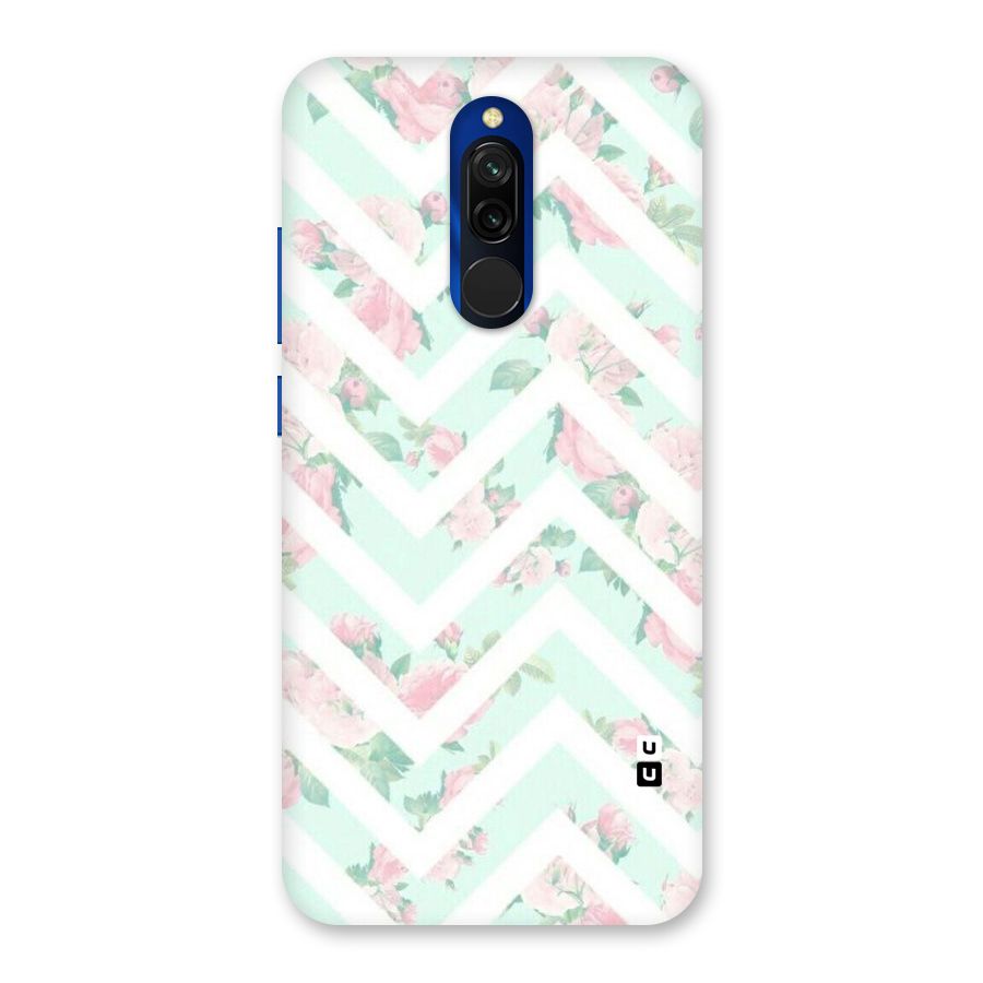 Pastel Floral Zig Zag Back Case for Redmi 8