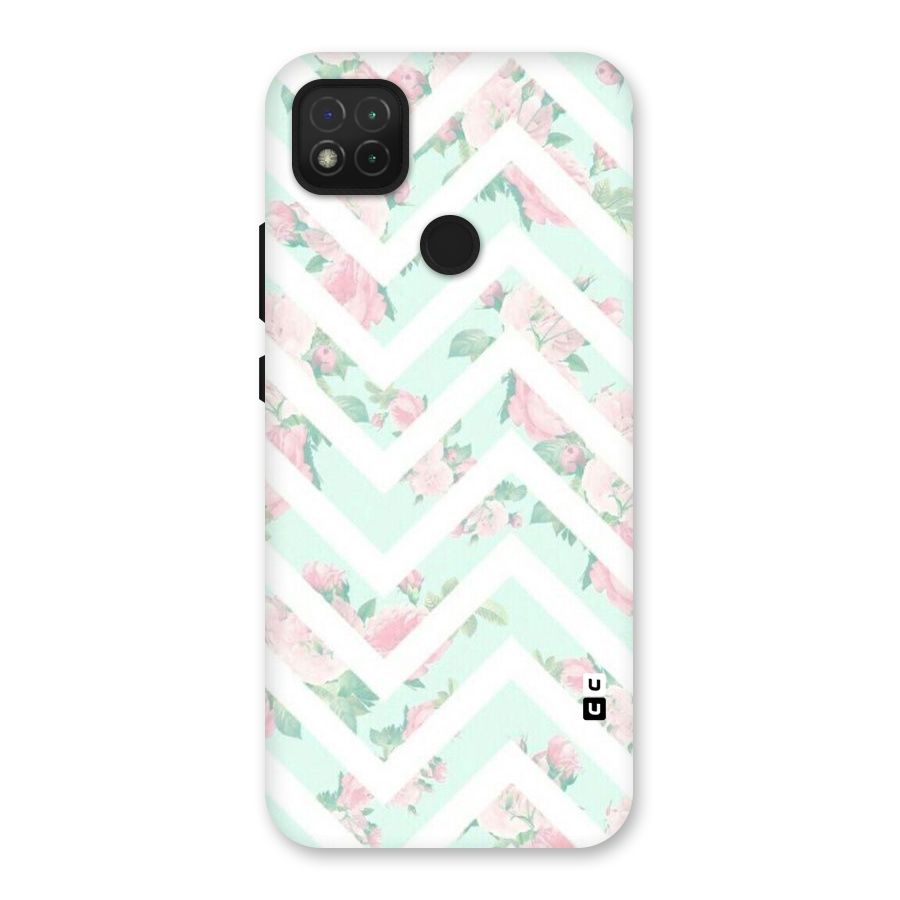Pastel Floral Zig Zag Back Case for Redmi 9C
