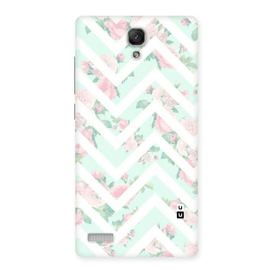 Pastel Floral Zig Zag Back Case for Redmi Note