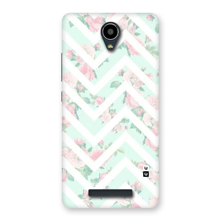 Pastel Floral Zig Zag Back Case for Redmi Note 2