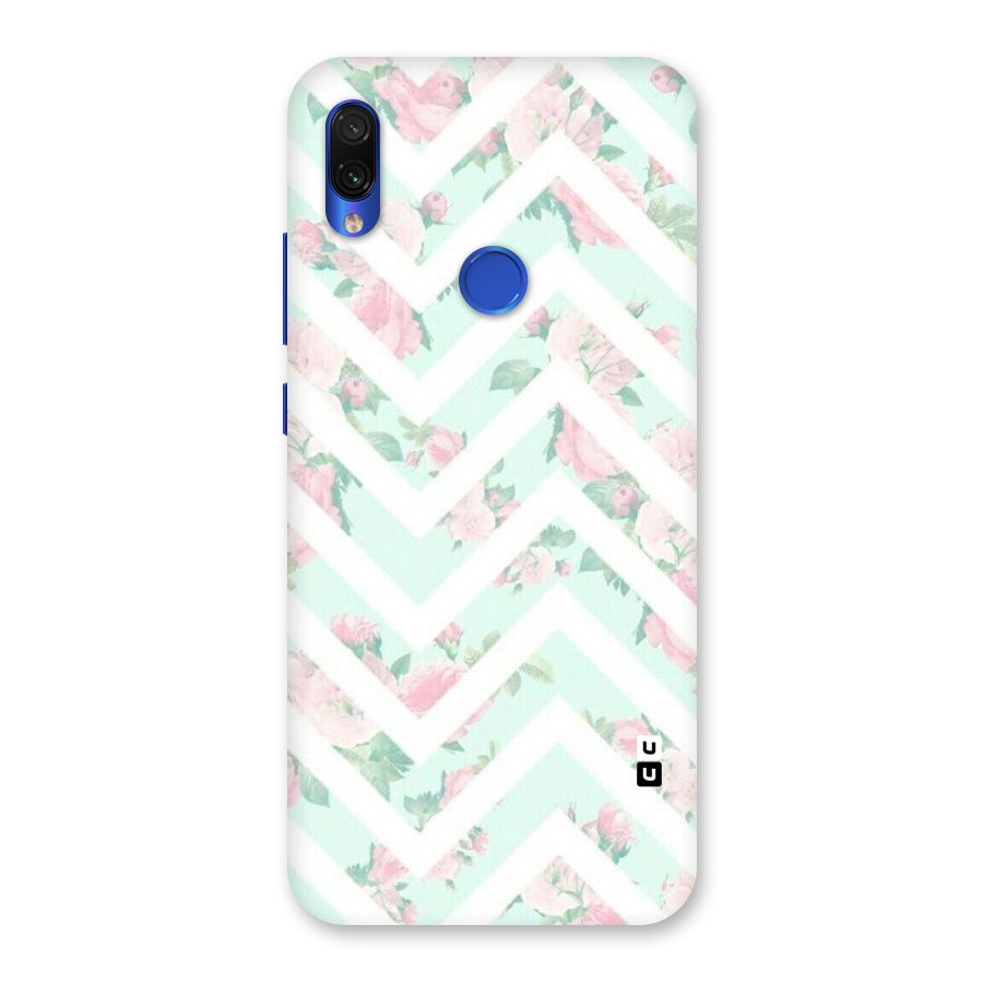 Pastel Floral Zig Zag Back Case for Redmi Note 7S