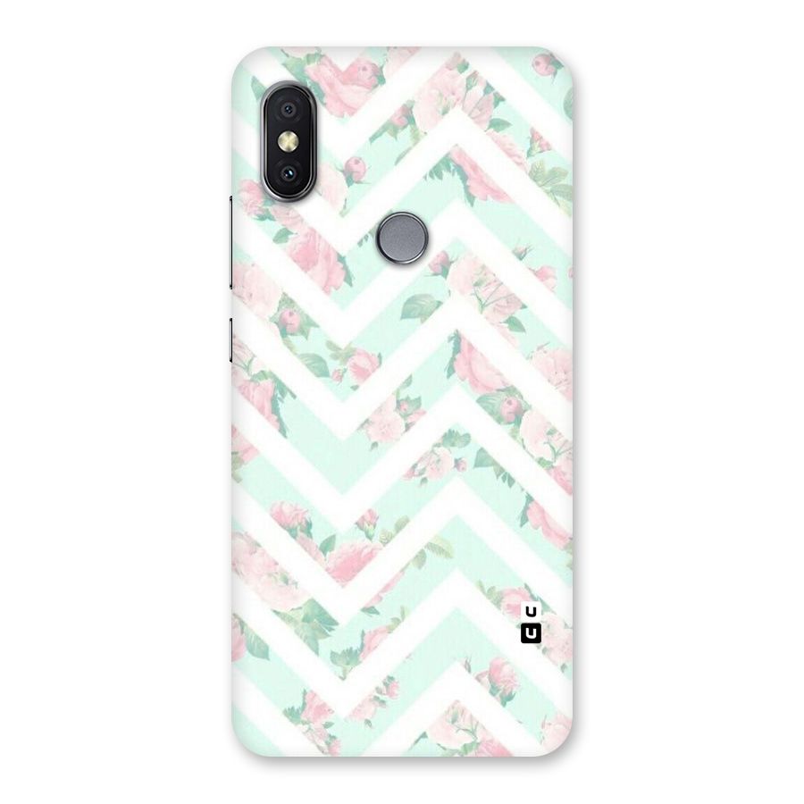Pastel Floral Zig Zag Back Case for Redmi Y2
