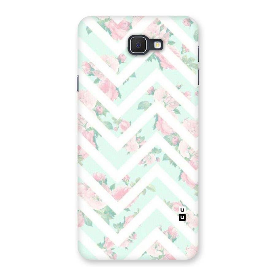 Pastel Floral Zig Zag Back Case for Samsung Galaxy J7 Prime
