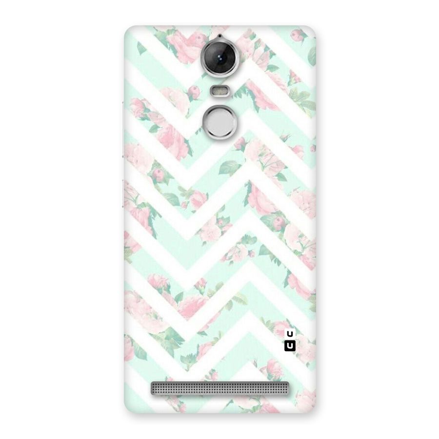 Pastel Floral Zig Zag Back Case for Vibe K5 Note