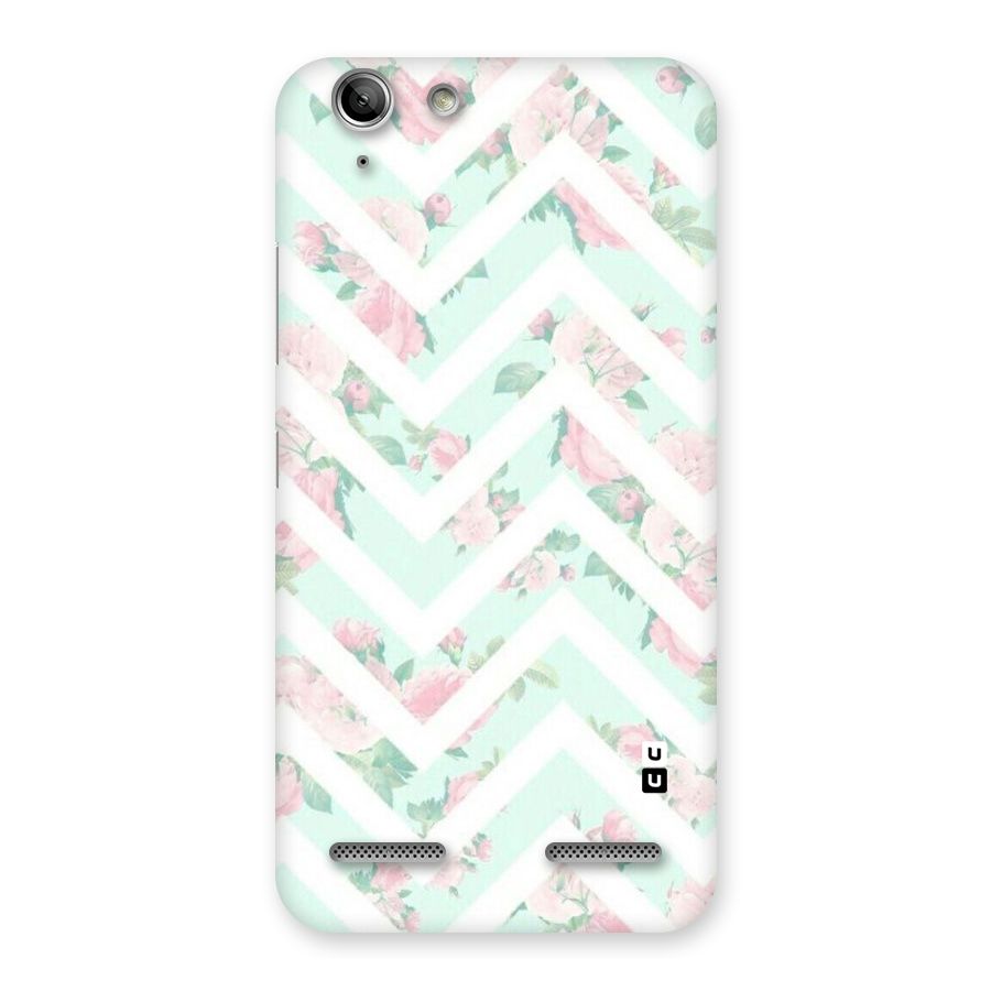 Pastel Floral Zig Zag Back Case for Vibe K5 Plus