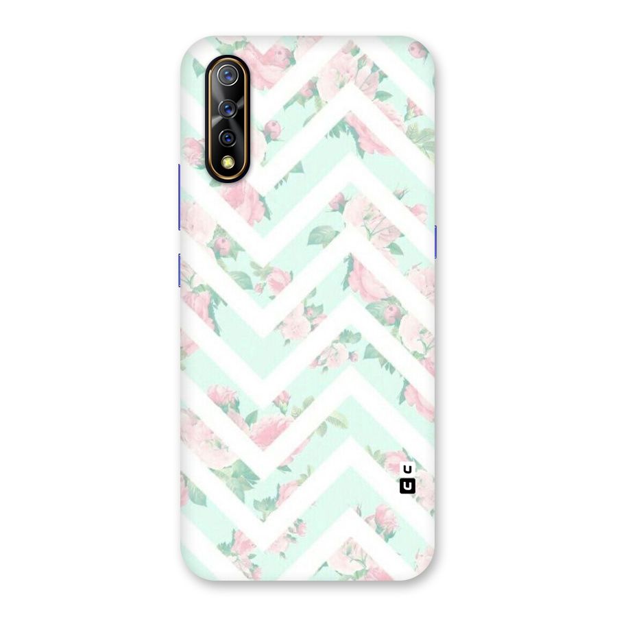 Pastel Floral Zig Zag Back Case for Vivo S1