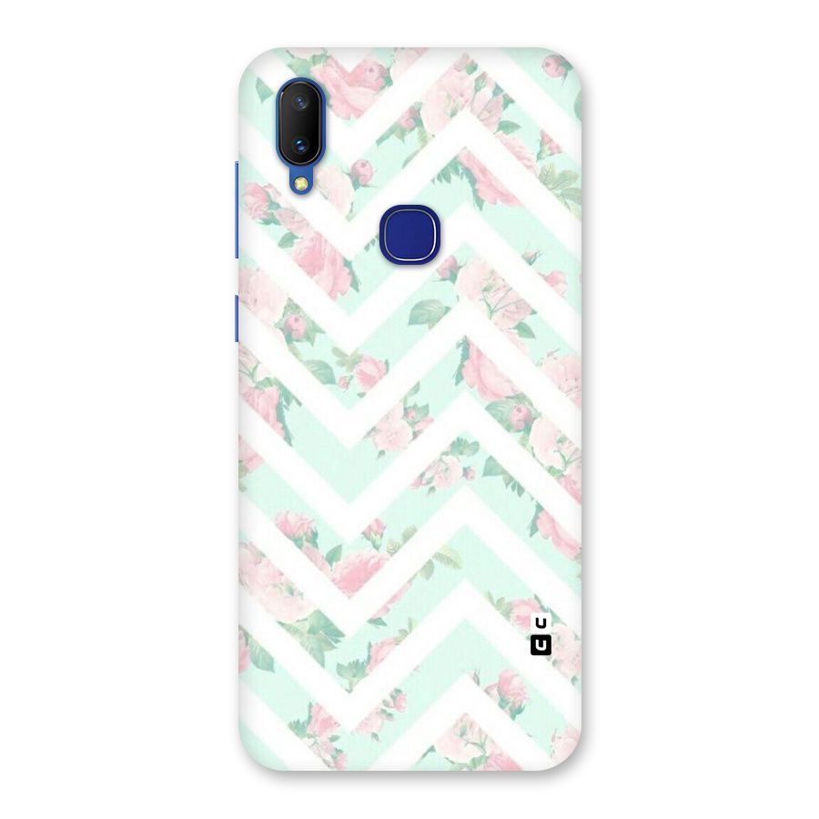 Pastel Floral Zig Zag Back Case for Vivo V11