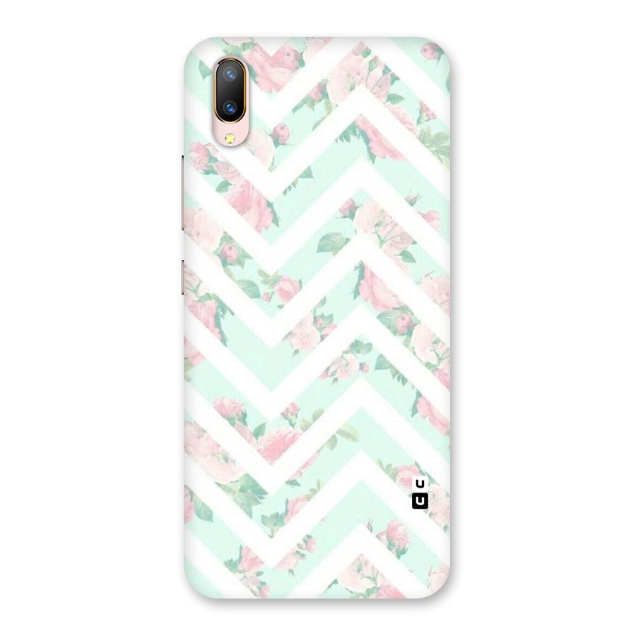 Pastel Floral Zig Zag Back Case for Vivo V11 Pro