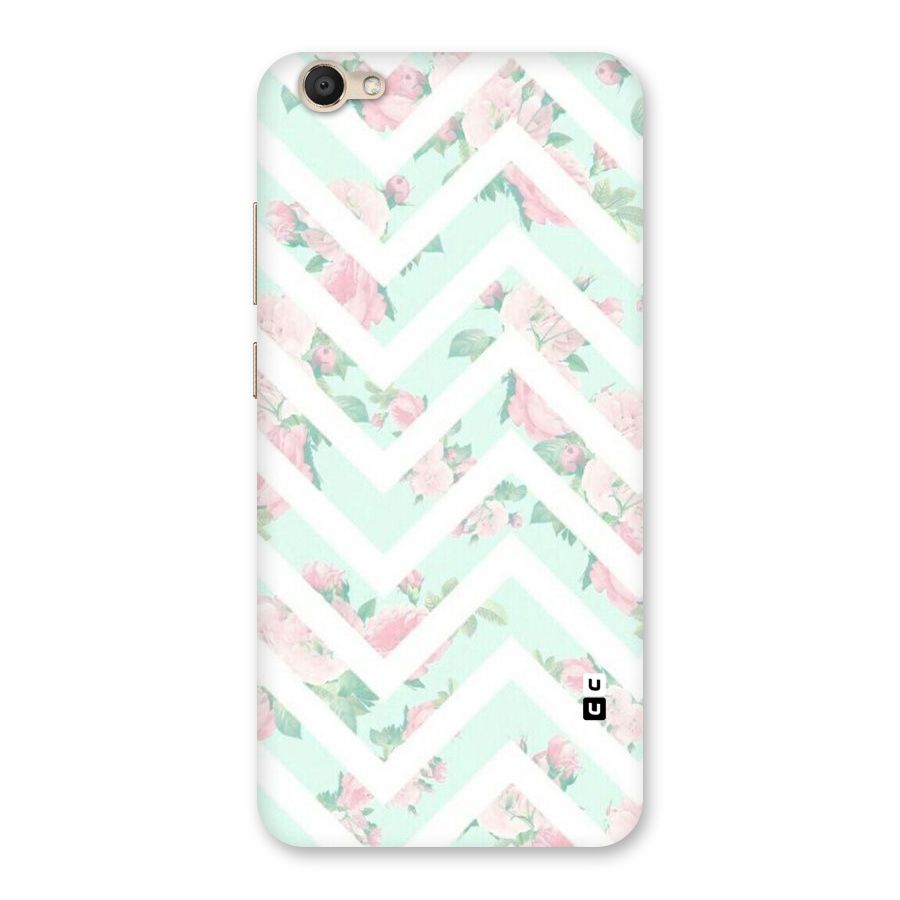 Pastel Floral Zig Zag Back Case for Vivo V5