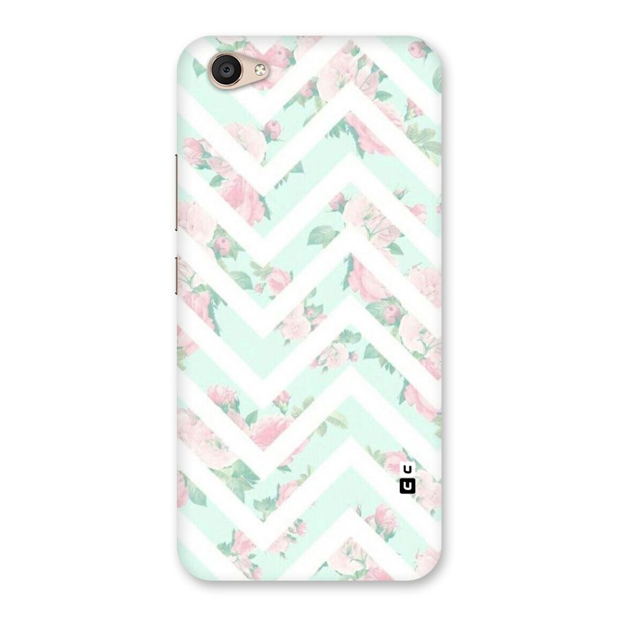 Pastel Floral Zig Zag Back Case for Vivo V5 Plus