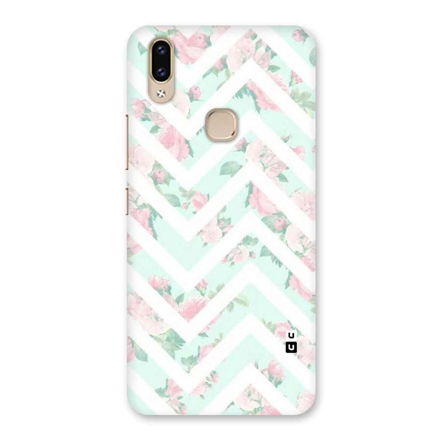 Pastel Floral Zig Zag Back Case for Vivo V9 Youth