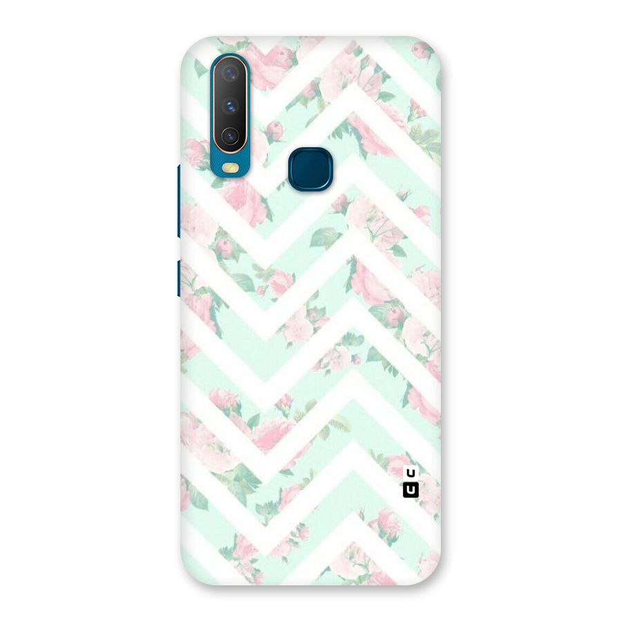 Pastel Floral Zig Zag Back Case for Vivo Y17