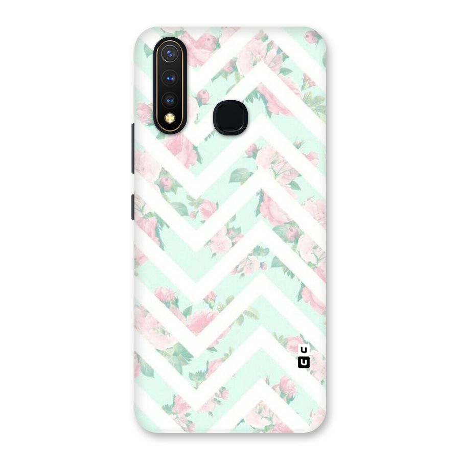 Pastel Floral Zig Zag Back Case for Vivo Y19