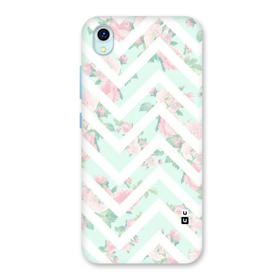 Pastel Floral Zig Zag Back Case for Vivo Y1s