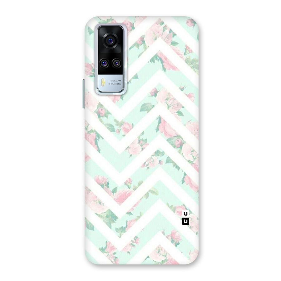 Pastel Floral Zig Zag Back Case for Vivo Y31