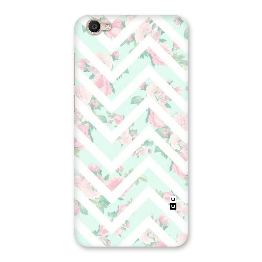 Pastel Floral Zig Zag Back Case for Vivo Y55s