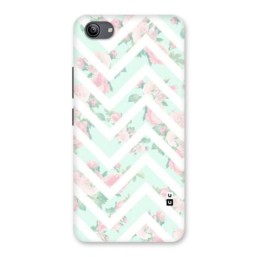 Pastel Floral Zig Zag Back Case for Vivo Y81i